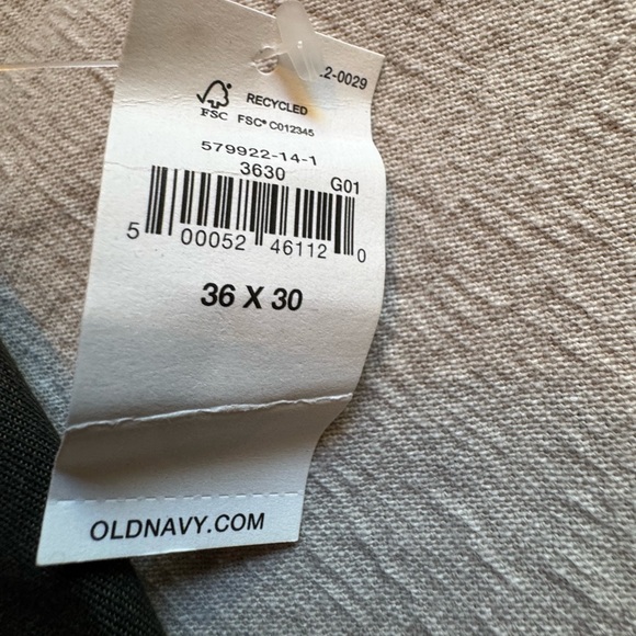 Old Navy Gray Chinos Flat Front Cotton Blend - Picture 3 of 4